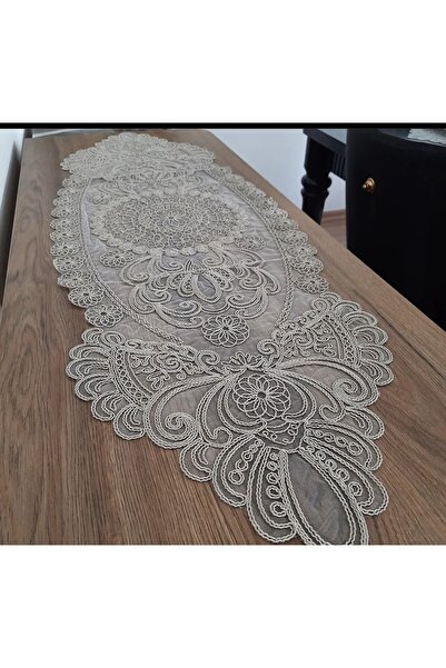 Pazar Sepeti Bej Kordone Dokuma Runner (110x38cm)