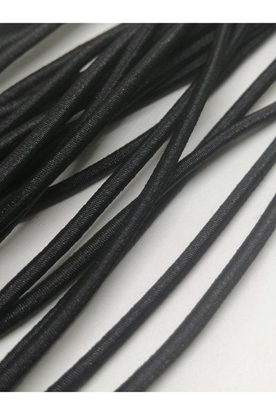 Firebird Takı Aksesuar Ve Kamp Malzemeleri Μαύρο νήμα από καουτσούκ 3 mm