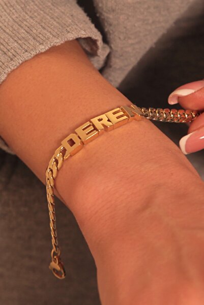 Adil İdil Kuyumculuk Deren Yazılı Halka Bileklik