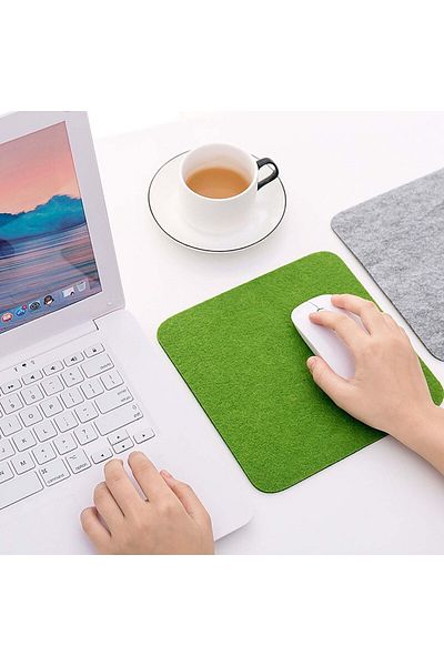 garaccu لوحة ماوس أنيقة ذات ملمس ناعم باللون الأخضر