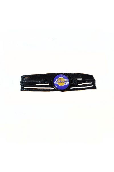 Modaroma Los Angeles Lakers Adjustable Leather Rope Bracelet