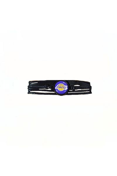 Modaroma Los Angeles Lakers Adjustable Leather Rope Bracelet