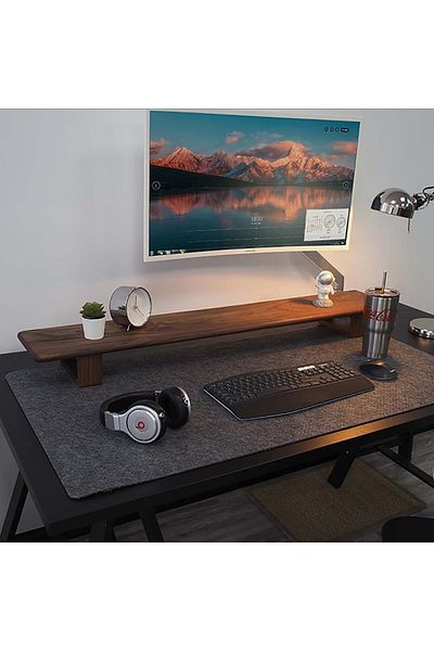 garaccu Quality Felt Table and Mouse Mat Pad for Office and Study Desk 40X160 cm
