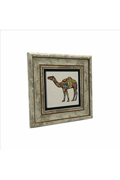 Sadrazam Pictură cu piatră naturală imprimată cămilă (20cmx20cm) (krg-156)