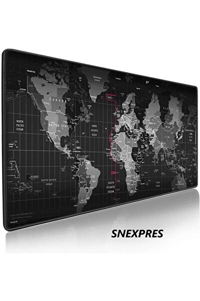 SNEXPRES Dünya Desenli Mausepad 70*30 Cm