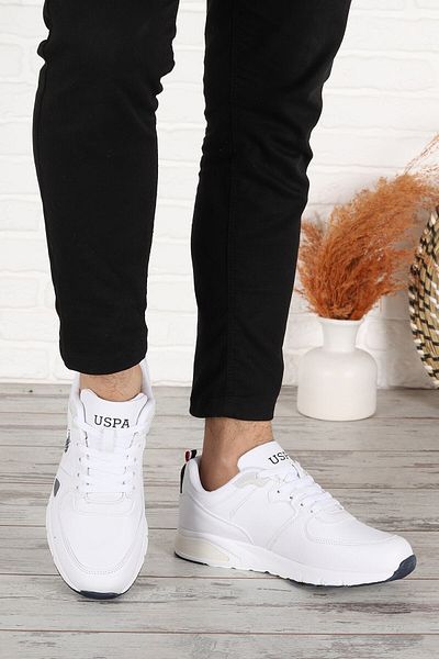 U.S. Polo Assn. U.S. Polo Assn Vance 2pr Orthopedic Lightweight Unisex Λευκά Casual Παπούτσια Παπούτσια