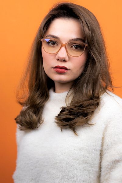 LUNOX Kathalina Matte Cream Blue Light Protective Screen Glasses