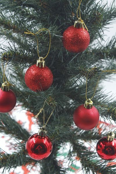 Yusuf Dirik YD Party Supplies Christmas Tree Ball Glitter Shiny Matte Color 4 Cm 6 Pieces