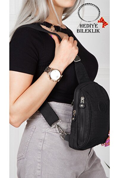 Newish Polo Geantă de corp neagră Alva Fig pentru femei