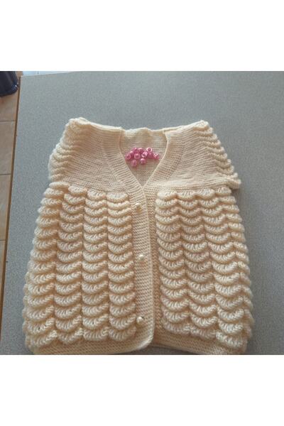 OYUNCAKPARK Mandalina Modeli Örgü Kız Yelek