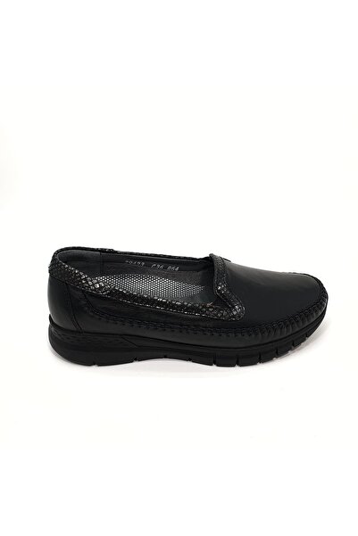 Forelli Laden-g Anatomik Deri Siyah Kadın Ayakkabı 29423