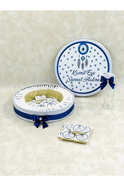 TuNa Chocolate 100 Adet Isme Özel Sünnet Temalı Erkek Bebek Çikolatası