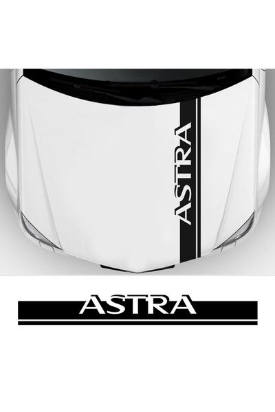 Vegatasarım Oto Araba Kaput Sticker Çıkartma - Astra J H G K F - Siyah