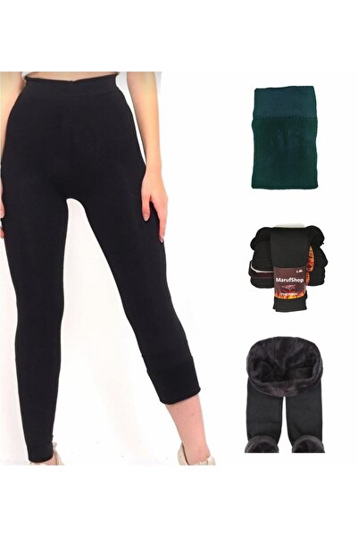 marufshop ملابس داخلية نسائية حرارية من القطن السميك مع سطح داخلي منشفة