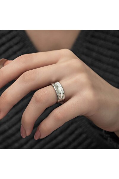 ALYANSEVİM Yeni Tasarım 925 Gümüş Tek Alyans Yüzük