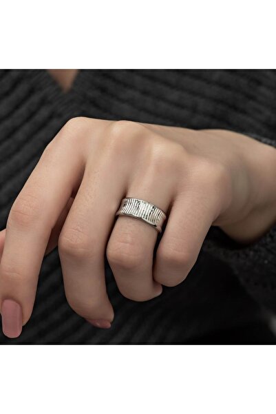 ALYANSEVİM Yeni Tasarım 925 Gümüş Tek Alyans Yüzük