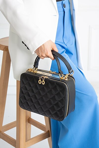 ImPolo Γυναικεία τσάντα ώμου Afra Black Nova Διαστάσεις 19x25