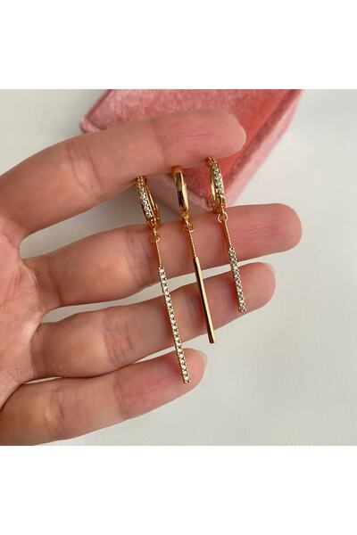 Okkostore Sallantılı Çubuk 3'lü Küpe