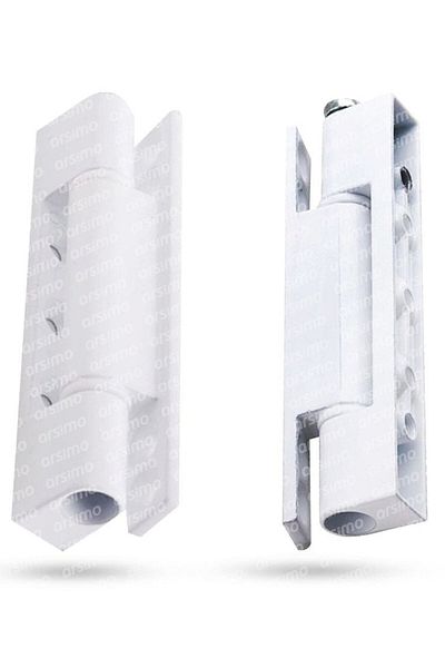 Ars 90 mm 2-Piece Unbreakable Pvc Hinge Set - for Door and Window