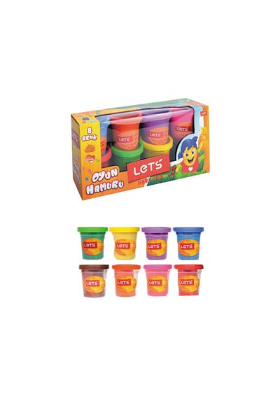 Lets Play Dough 8 Colors 600 Gr L8358