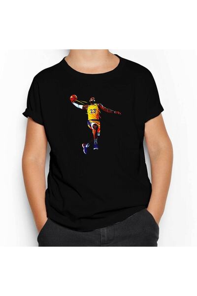 Z zepplin Tricou pentru copii Lebron James Color Negru