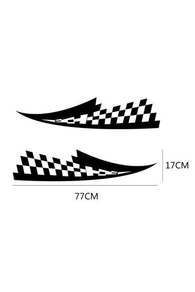 Vegatasarım Auto Car Hood Sticker Decal - Scorpion - white