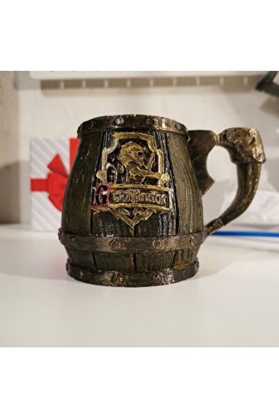 TuransoyCraft Harry Potter Kaymak Birası Bardağı Hogwarts Binaları Logolu