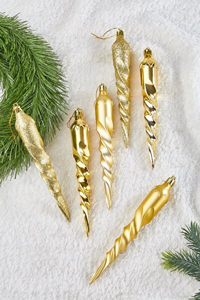 Waldern 6lı Sarkıt 18 Cm Yılbaşı Çam Ağacı Süsü