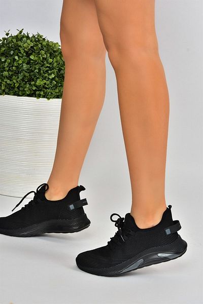 Fox Shoes Жіночі кросівки з трикотажної тканини чорного кольору M702006204