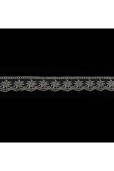 Nazarone Tulle Guipure 2167 9mt-καπουτσίνο