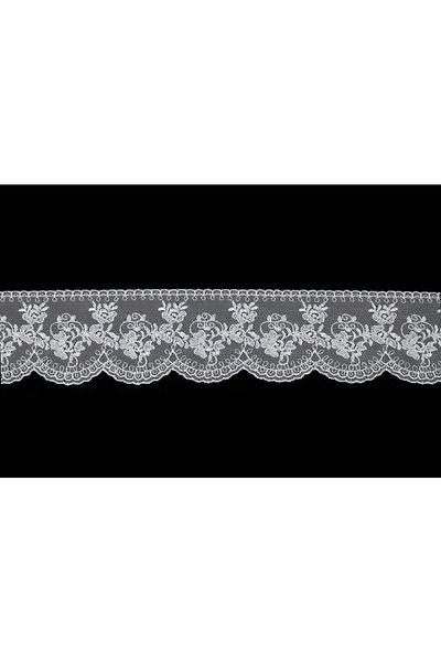 Nazarone Tulle Guipure 2168 9m-white