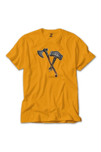 Z zepplin Κίτρινο T-shirt God Of War Ragnarok Kratos Weapon