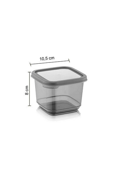 ASlife Home Set of 6 Patterned Square Storage Container with Labels Breakfast Spice Container 500 ml