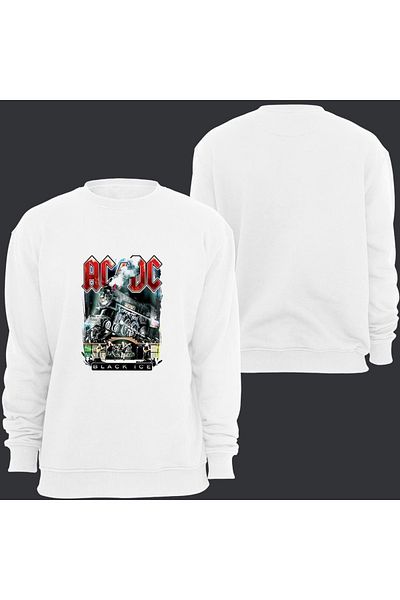 fame-stoned Φούτερ με στάμπα Acdc Unisex Crew Neck