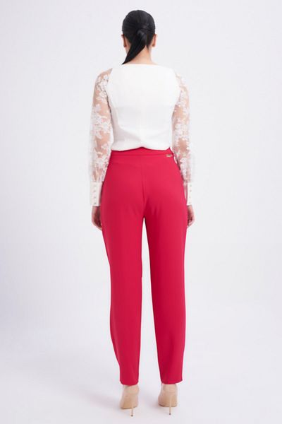 Balizza Blz-waist Belted Pleated Trousers