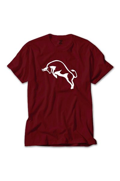 Z zepplin Κόκκινο T-shirt Bull Silhouette