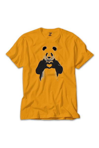 Z zepplin Κίτρινο T-shirt Panda Love