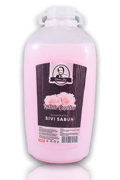 Özcan Bey 2 Liter Glycerin Effective Glittering Flowers Liquid Soap