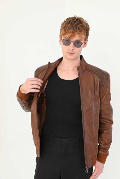 ZanDeri Men's Leather Jacket