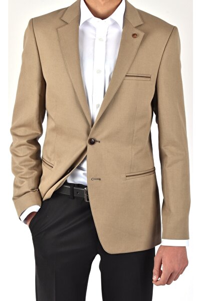 KAMİL GİYİM J524013 Jakamen Slimfit Jacket/mink/46