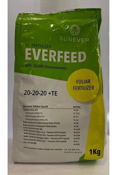 SUNEVER Everfeed 20-20-20+te Npk Gübresi Harmanlanmış