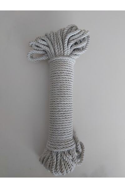 Premium Rope - % 100 Pamuk - 3 Büküm - 4mm - <330gr - Kırık Beyaz