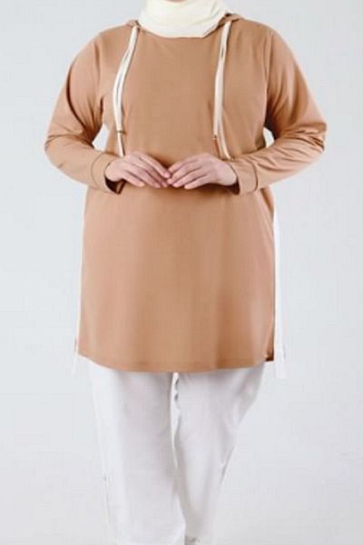 N.Y.YILDIZ Star Hooded Trousers Buttoned Leg Summer Large Size Bottom and Top Set