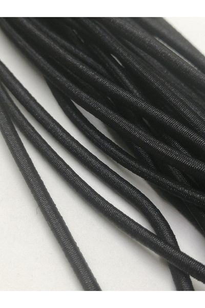 Firebird Takı Aksesuar Ve Kamp Malzemeleri Μαύρο νήμα από καουτσούκ 3 mm