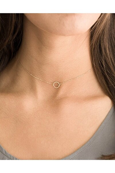 TakıConcept Altın Renk Zincir Choker Kolye