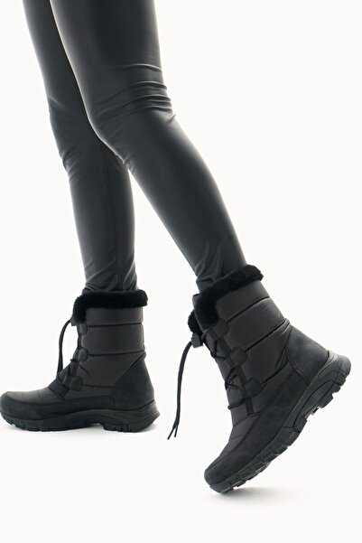 Efal Shoes Kadın Siyah Kar Botu