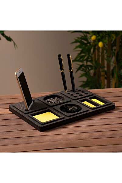 Vigo Wood Wooden Desktop Organizer Office Desk Organizer New Business Gift Walnut Md05a