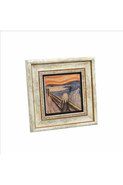 Sadrazam The Scream Edvard Munch, 1893 Pictură imprimată pe piatră naturală 20cmx20cm Krg-168