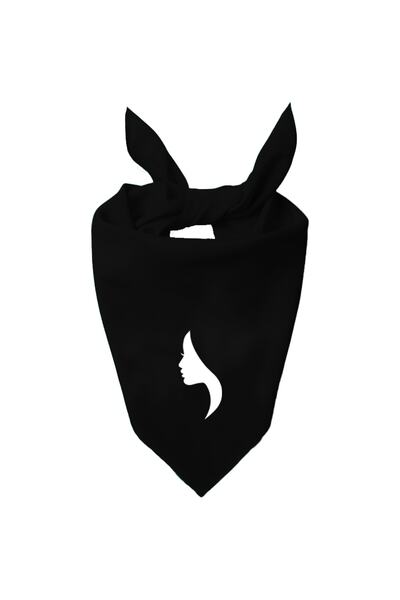 Tasarım Trend Eșarfă de culoare unică cu design siluetă pentru femei