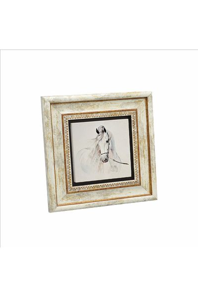 Sadrazam Pictură cu piatră naturală imprimată cu cai (20cmx20cm)(krg-155)
